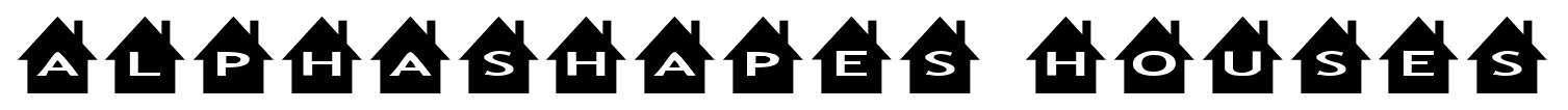 alphashapes houses font